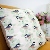 Coal Tit Print Cushion