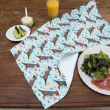 Waxwing Print Tea Towel