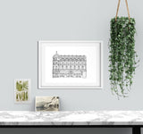 The Lyceum Sheffield A4 Illustration Print