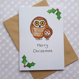 'Owls' CHARITY Christmas Card