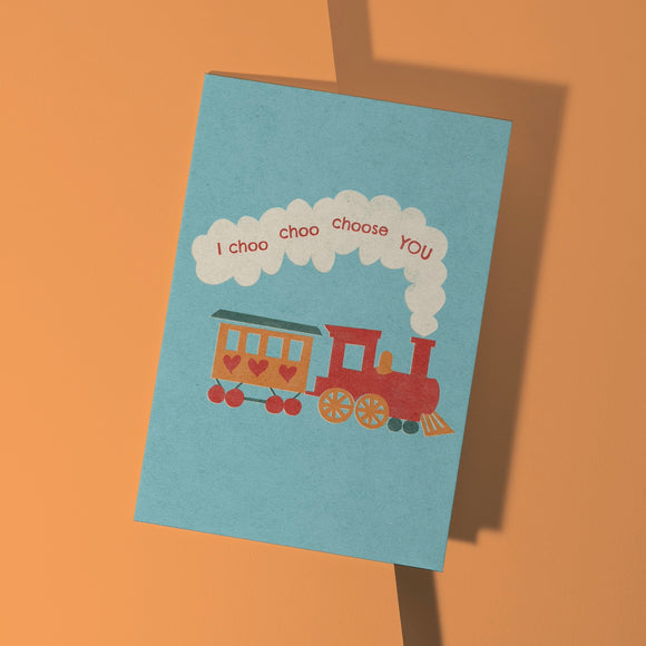 I Choo Choo Choose You Valentine Card