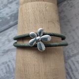 Cork Flower Bracelet