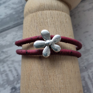 Cork Flower Bracelet