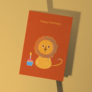 Lion Birthday Card