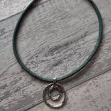 Cork Necklace - Circle Pendant