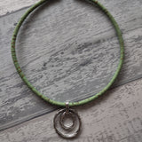 Cork Necklace - Circle Pendant