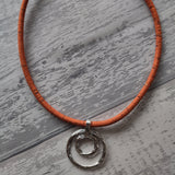 Cork Necklace - Circle Pendant