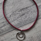 Cork Necklace - Circle Pendant