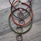 Cork Necklace - Circle Pendant
