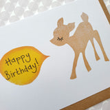 Bambi birthday card