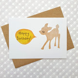 Bambi birthday card