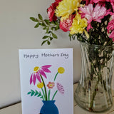 'Happy Mother's Day' Vase of Flowers Card