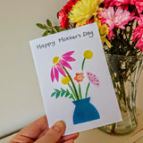 'Happy Mother's Day' Vase of Flowers Card