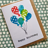 'Happy Birthday' Bright Balloons Card