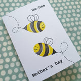 'Ha-bee Mother's Day' Bee Pun Card