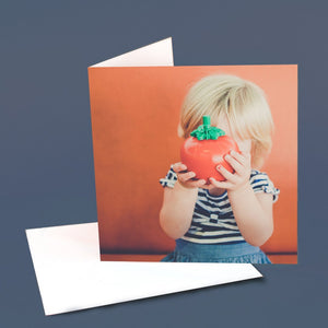 Greetings Card "Tomato Girl"