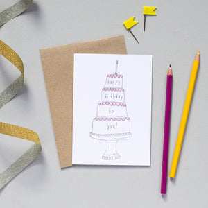 'Happy Birthday To You' Greetings Card