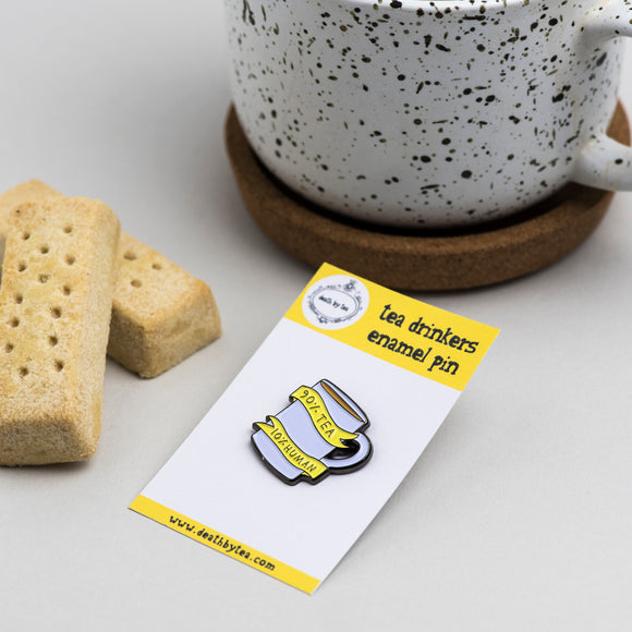 'Tea Drinkers' Soft Enamel Pin Badge
