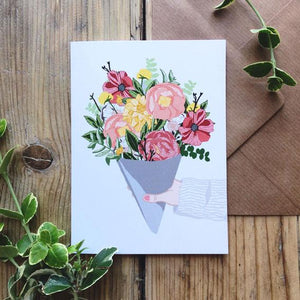Hand Bouquet Card