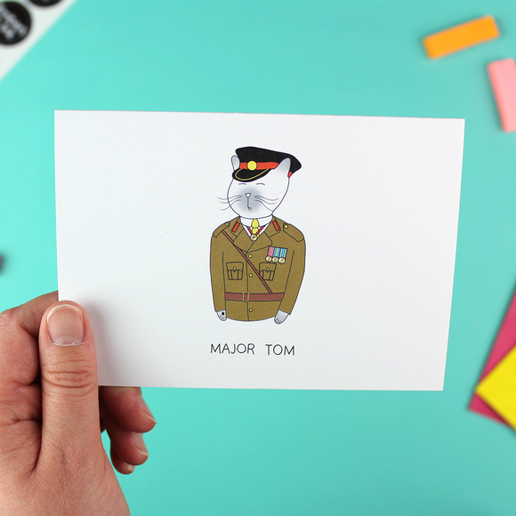 Major Tom Greetings Card