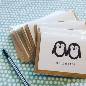 'Soulmates' Penguins Card