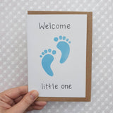 Baby Boy Card - Welcome Little One