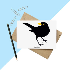 Blackbird Greetings Card
