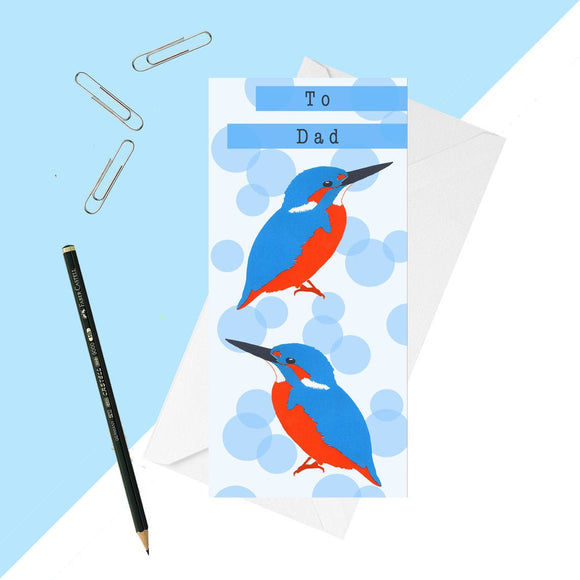 Kingfisher 'Dad' Greetings Card