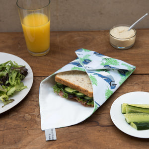 Blue Jay Print Sandwich Wrap