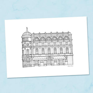 The Lyceum Sheffield A4 Illustration Print