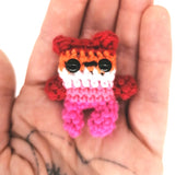 Pride Crochet Bear Brooch